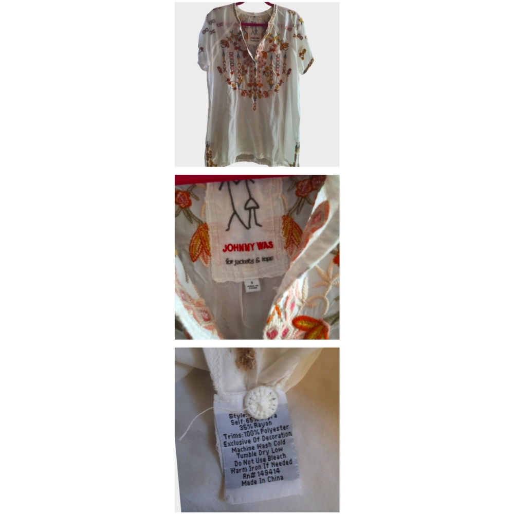 Johnny Was Embroidered Tunic